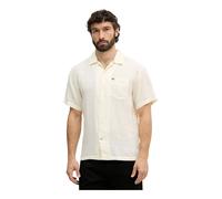 Napapijri - Chemise Manches Courtes en Lin - Homme - Chemises - Beige - Taille: M