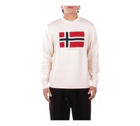 Napapijri Pull Homme D-Mura C Col rond Beige Taille L