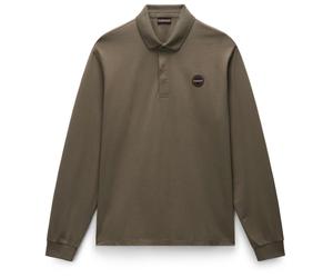 Napapijri - E-Badge L/S - Polo - XXL - tea leaf