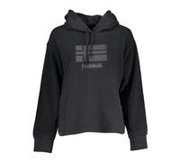 Napapijri, Femme, Sweatshirts et sweats à capuche, Noir, Taille: 36 FR Sweat à capuche noir avec broderie