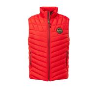 NAPAPIJRI Gilet 'A-LAPAZ' rouge orangé / noir, Taille L