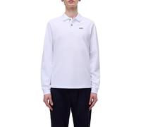 Napapijri Homme Polo à Manches Longues Eruggy Blanc S