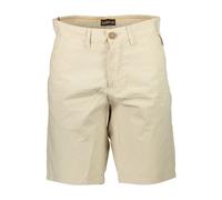 Napapijri, Homme, Shorts, Beige, Taille: W32 Short Bermuda Beige avec Broderie