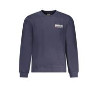 Napapijri, Homme, Sweatshirts et sweats à capuche, Bleu, Taille: S SweaT-shirt en Coton Bleu avec Impression Logo