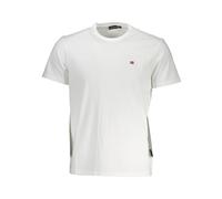 Napapijri, Homme, Tops, Blanc, Taille: L Tee-shirt blanc élégant avec broderie