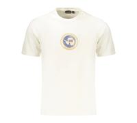 Napapijri, Homme, Tops, Blanc, Taille: XL T-shirt à manches courtes