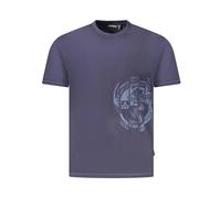 Napapijri, Homme, Tops, Bleu, Taille: M T-Shirt Ras du Cou en Coton