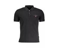 Napapijri, Homme, Tops, Noir, Taille: L Polo noir brodé