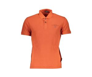Napapijri, Homme, Tops, Orange, Taille: S Arancione Cotton Polo