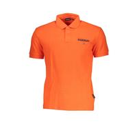Napapijri, Homme, Tops, Orange, Taille: S Polo Rose à Détails Contrastés
