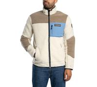 Napapijri Homme Veste Polaire Yupik, Beige/Brown/Blue, L