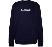 Napapijri Hommes Box Graphic Sweatshirt, Bleu M