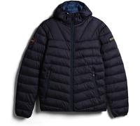 Napapijri Men's Aerons Water Resistant Hooded Short Puffer Jacket Marine 2XL Male