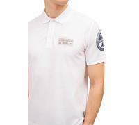 Napapijri Polo Amundsen manches courtes blanc et bleu Taille L