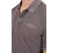 Polo Homme NAPAPIJRI - Gris - Manches Courtes - Col Polo S
