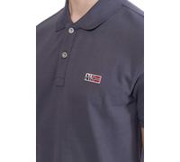 Napapijri Polo homme Eruggy – manches courtes, gris foncé, taille L