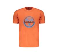 Napapijri Perfect Men's Short Sleeve T-Shirt Orange Color : Orange, Size : L