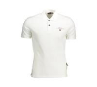 Napapijri - Polo en Coton Blanc avec Broderie - Homme - Tops - Blanc - Taille: XL