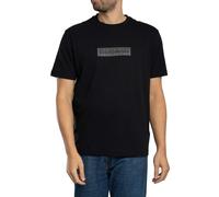 Napapijri T-shirt S-Box Logo Homme gris/noir Taille L