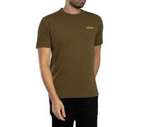 NAPAPIJRI T-Shirt jaune / olive / blanc naturel, Taille M
