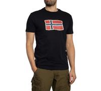 Napapijri, Homme, Tops, Noir, Taille: M Napapijri Black Cotton Men's Shirt
