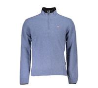 Napapijri Pull bleu chic demi-zippé avec détails contrastés pour homme
