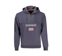 Napapijri - Pull en Coton Bleu - Homme - Sweatshirts et sweats à capuche - Bleu - Taille: S