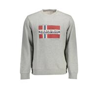 Napapijri - Pull en coton - Homme - Sweatshirts et sweats à capuche - Gris - Taille: 2XL