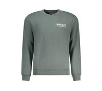 Napapijri - Pull en Coton Vert avec Logo Imprimé - Homme - Sweatshirts et sweats à capuche - Vert - Taille: XL