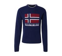 NAPAPIJRI Pull-over 'D-SILVRETTA' marine / rouge carmin / blanc, Taille XXL