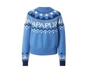 NAPAPIJRI Pull-over 'FIAMES' bleu / bleu foncé / gris / blanc, Taille XS