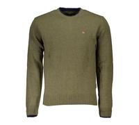 Napapijri - Pull Vert à Manches Longues avec Broderie - Homme - Pulls - Vert - Taille: XL