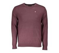 Napapijri - Pull Violet Manches Longues Broderie Logo - Homme - Pulls - Violet - Taille: XS