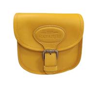 Napapijri - Sac Bandoulière en Cuir Jaune - Femme - Sacs - Jaune - Taille: ONE Size