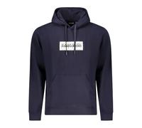 Sweat à capuche Napapijri Box Logo bleu marine blanc - L