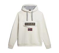 Napapijri - Sweat à Capuche avec Logo Drapeau Blanc - Homme - Sweatshirts et sweats à capuche - Beige - Taille: 2XL