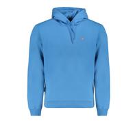 Napapijri - Sweat à capuche bleu avec logo brodé - Homme - Sweatshirts et sweats à capuche - Bleu - Taille: M