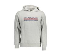 Napapijri - Sweat à capuche gris avec impression unique - Homme - Sweatshirts et sweats à capuche - Gris - Taille: 2XL