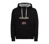 Napapijri - Sweat à Capuche Logo Hiver Noir Drapeau - Homme - Sweatshirts et sweats à capuche - Noir - Taille: M