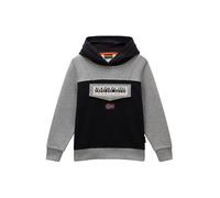 NAPAPIJRI Sweat 'Burgee' gris chiné / rouge / noir / blanc, Taille 170-176