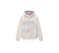 NAPAPIJRI Sweat-shirt 'B-Fiemme' bleu / orange / noir / blanc naturel, Taille M