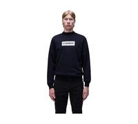 Sweat-shirt Napapijri Box Logo noir pur blanc - S