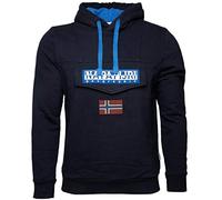 Napapijri Sweat-Shirt Homme avec Capuche et Poche Article NP0A4ENA Burgee Win, 176 Blu Marine, S