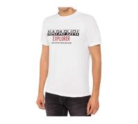 Napapijri - T-shirt à manches courtes - Homme - Tops - Blanc - Taille: 2XL