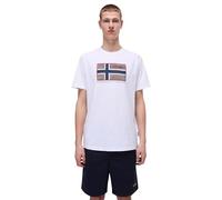 Napapijri - T-Shirt à Manches Courtes Semiles, Blanc ÉCLATANT, M