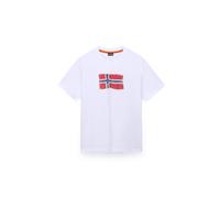 NAPAPIJRI T-Shirt bleu / rouge / blanc, Taille M