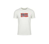 NAPAPIJRI T-Shirt crème / rouge foncé, Taille M