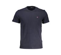 Napapijri - T-shirt Homme en Coton Bleu - Homme - Tops - Bleu - Taille: M