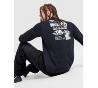 Napapijri T-shirt manches longues dos imprimé Grid - Noir S