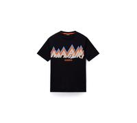 NAPAPIJRI T-Shirt 'S-Fiemme' beige / bleu clair / homard / noir, Taille XL